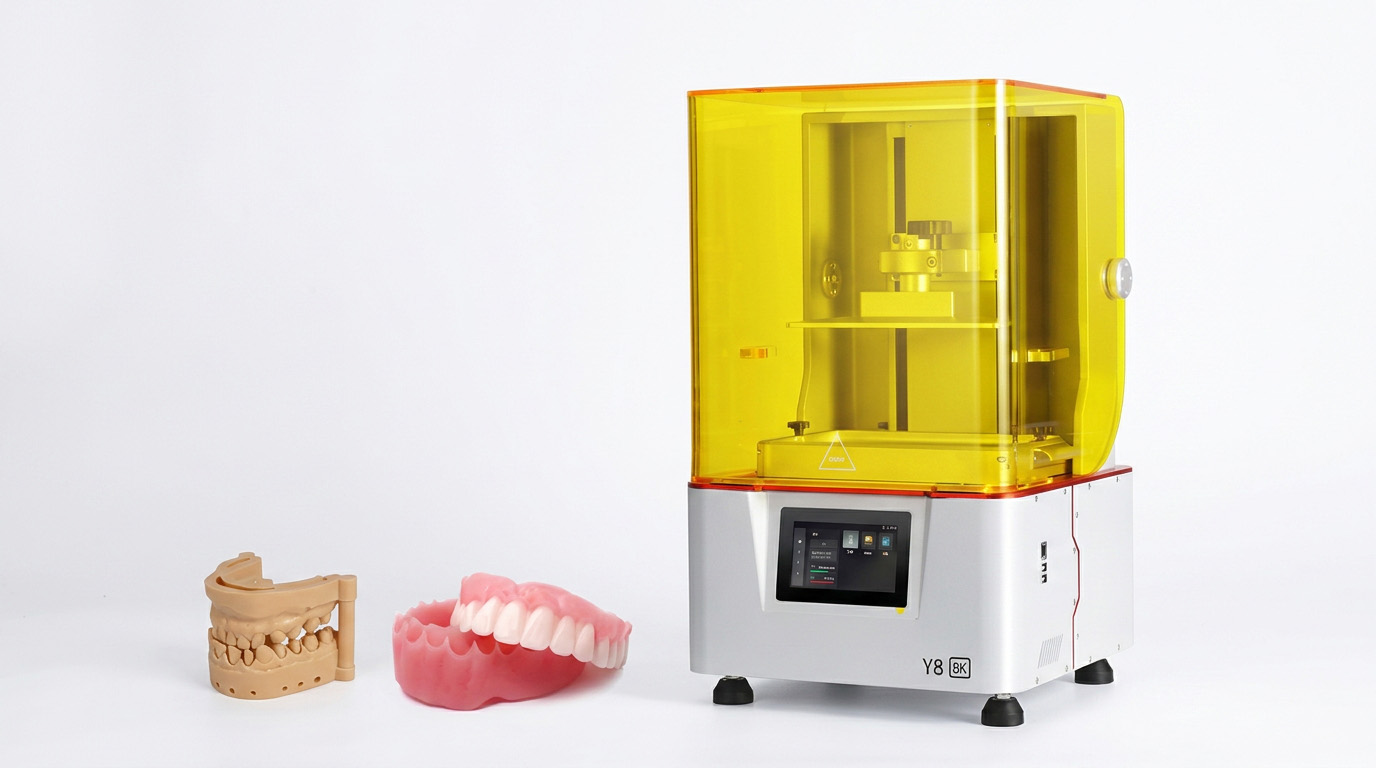 Yidimu dental resin 3D printing equipment in a professional digital dental laboratory