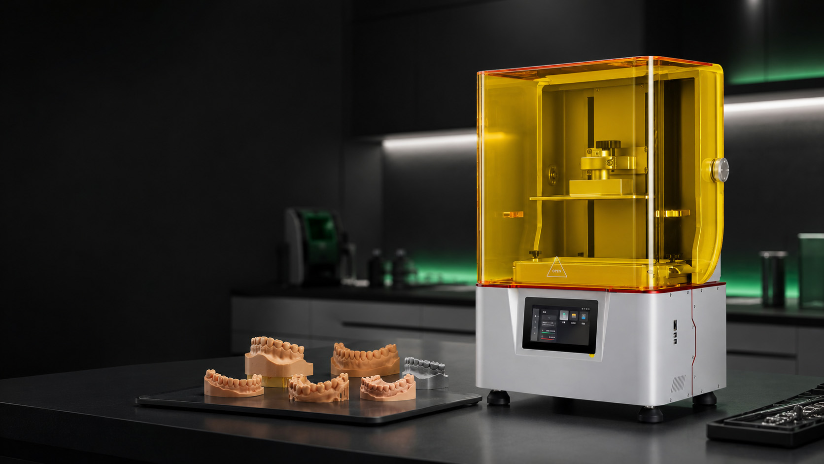 Yidimu dental resin 3D printer in a professional digital dental laboratory